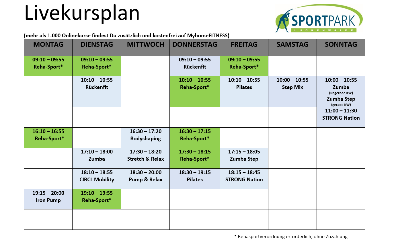 KursplanLuck0426 1 Fitnessstudio Weimar